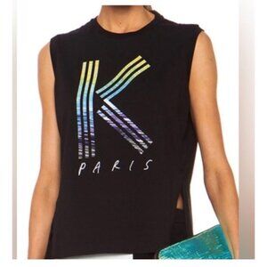 Kenzo Tank Top Classic Logo Black size small
